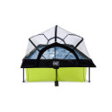 Piscine hors sol rectangulaire Lime 220x150x65cm avec pompe filtrante et dôme – Exit Toys