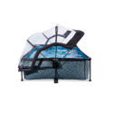 Piscine hors sol rectangulaire Stone 300x200x65cm avec pompe filtrante et dôme – Exit Toys