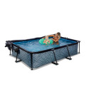 Piscine hors sol rectangulaire Stone 300x200x65cm avec pompe filtrante et dôme – Exit Toys