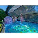 Piscine hors sol rectangulaire Stone 300x200x65cm avec pompe filtrante et dôme – Exit Toys