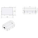 Piscine hors sol rectangulaire Lime 300x200x65cm avec pompe filtrante et dôme – Exit Toys