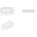 Piscine hors sol rectangulaire Wood 540x250x122cm avec pompe filtrante – Exit Toys