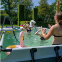 Piscine hors sol rectangulaire Black Leather 540x250x122cm avec pompe filtrante à sable – Exit Toys