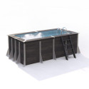 Piscine rectangulaire Bréhal 160x320cm en composite PVC/CHANVRE Justaposé