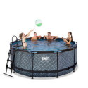 Piscine hors sol ronde Stone ø360x122cm avec pompe filtrante – Exit Toys
