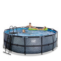 Piscine hors sol ronde Stone ø427x122cm avec pompe filtrante – Exit Toys