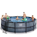 Piscine hors sol ronde Stone ø488x122cm avec pompe filtrante – Exit Toys