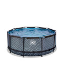 Piscine hors sol ronde Stone ø360x122cm avec pompe filtrante à sable – Exit Toys
