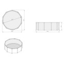 Piscine hors sol ronde Stone ø360x122cm avec pompe filtrante à sable – Exit Toys