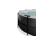 Piscine hors sol ronde Black Leather ø427x122cm avec pompe filtrante à sable – Exit Toys