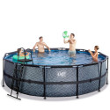 Piscine hors sol ronde Stone ø488x122cm avec pompe filtrante à sable – Exit Toys