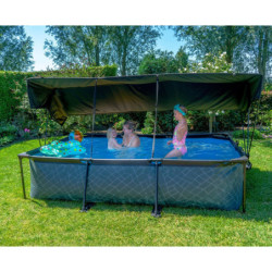Voile d'ombrage de piscine hors sol rectangulaire 220x150cm – Exit Toys