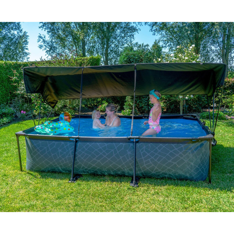 Voile d'ombrage de piscine hors sol rectangulaire 220x150cm – Exit Toys
