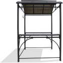 Abri pour barbecue 3,6m² en aluminium gris anthracite et polycarbonate DCB Garden