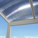 Pergola adossée 300x300cm en aluminium blanc et polycarbonate 4mm CIELO - DCB Garden