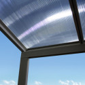 Pergola adossée 435x300cm en aluminium noir et polycarbonate 4mm CIELO - DCB Garden