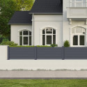 Kit d'extension pour clôture en aluminium anthracite 188,6xH.89cm X-METAL