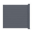 Clôture aluminium 190x166 cm X-Metal - Anthracite avec 1 poteau inclus