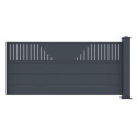 Kit d'extension pour clôture en aluminium anthracite 188,6xH.89cm FANCY TIME X-METAL