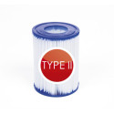 Lot de 2 cartouches Φ10,6xH13,6cm type II pour pompe Flowclear - Bestway