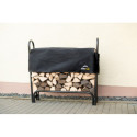 Porte-bûches 120cm en acier capacité de charge de 500kg  avec couverture - Shelter Logic