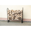 Porte-bûches 120cm en acier capacité de charge de 500kg  avec couverture - Shelter Logic