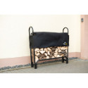 Porte-bûches 120cm en acier capacité de charge de 500kg  avec couverture - Shelter Logic