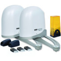 Kit motorisation portail battant bras articulés 3 télécommandes SCS Sentinel - 144W 230V AC