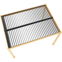 Pergola bioclimatique autoportante en aluminium aspect bois 4x3m - X-METAL