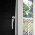 Fenêtre supplémentaire tirant droit blanche pour abri de jardin PREMIUM en bois composite Woodlife Garden