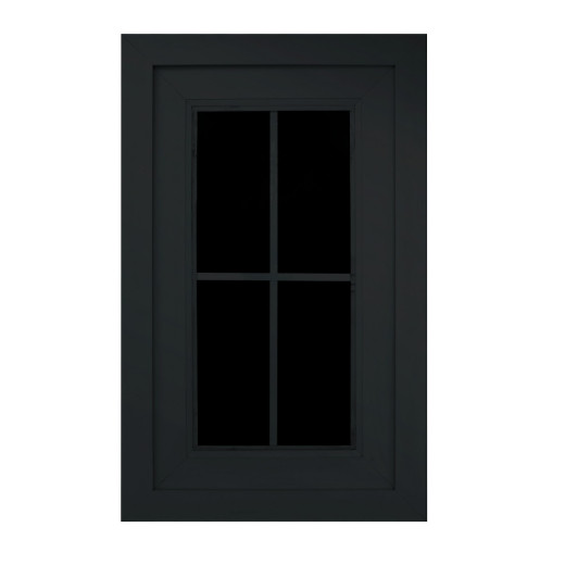 Fenêtre supplémentaire tirant droit anthracite pour abri de jardin PREMIUM en bois composite Woodlife Garden
