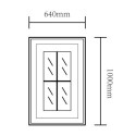 Fenêtre supplémentaire tirant droit anthracite pour abri de jardin PREMIUM en bois composite Woodlife Garden