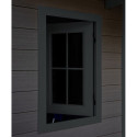 Fenêtre supplémentaire tirant gauche anthracite pour abri de jardin PREMIUM en bois composite Woodlife Garden