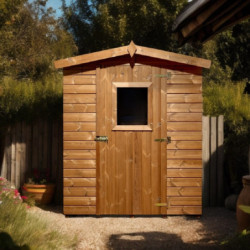 Abri Therma 3,24m² en bois thermo traité avec plancher - HABRITA