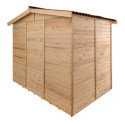 Abri de jardin en bois brut 5,05m² avec plancher - Habrita