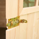 Abri de jardin en bois brut 5,83m² madriers 20mm - Habrita