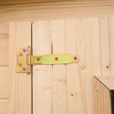 Abri de jardin en bois brut 5,83m² madriers 20mm - Habrita
