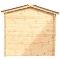 Abri de jardin en bois brut 4,28m² madriers 28mm - Habrita