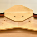 Abri de jardin en bois brut 9,58m² madriers 28mm - Habrita