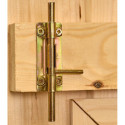 Abri de jardin en bois brut 9,58m² madriers 28mm - Habrita