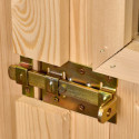 Abri de jardin en bois brut 9,58m² madriers 28mm - Habrita