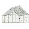 Serre Balance™ 11m² structure argent et panneaux hybrides – Canopia PALRAM