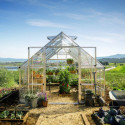 Serre Balance™ 14,7m² structure argent et panneaux hybrides – Canopia by Palram