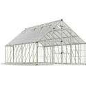 Serre Balance™ 18,4m² structure argent et panneaux hybrides – Canopia by Palram