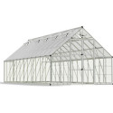 Serre Balance™ 22m² structure argent et panneaux hybrides – Canopia by Palram