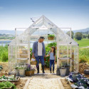 Serre Balance™ 22m² structure argent et panneaux hybrides – Canopia by Palram