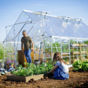 Serre Balance™ 22m² structure argent et panneaux hybrides – Canopia by Palram