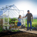 Serre Balance™ 22m² structure argent et panneaux hybrides – Canopia by Palram
