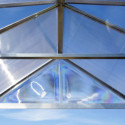 Serre Balance™ 22m² structure argent et panneaux hybrides – Canopia by Palram