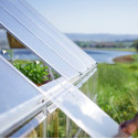 Serre Balance™ 22m² structure argent et panneaux hybrides – Canopia by Palram